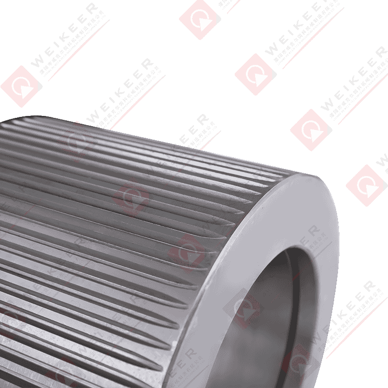 Corrugated Close End Bearing Steel Pellet Roller 