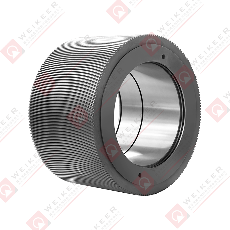 Curved Corrugation Spring Steel Pellet Roller